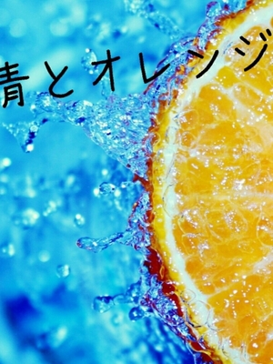 青とオレンジの表紙画像